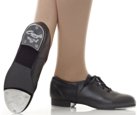 Black lace-up tap shoe, Capezio Fluid style CG17